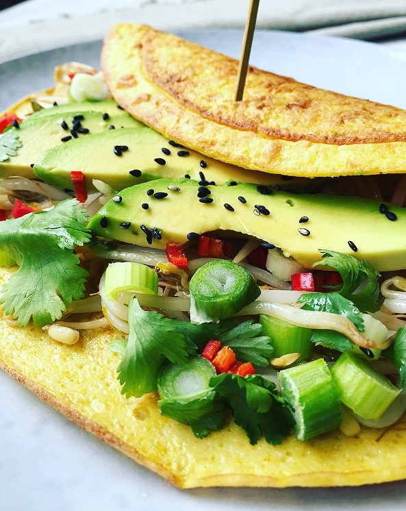 Kim's easy vegan omelette