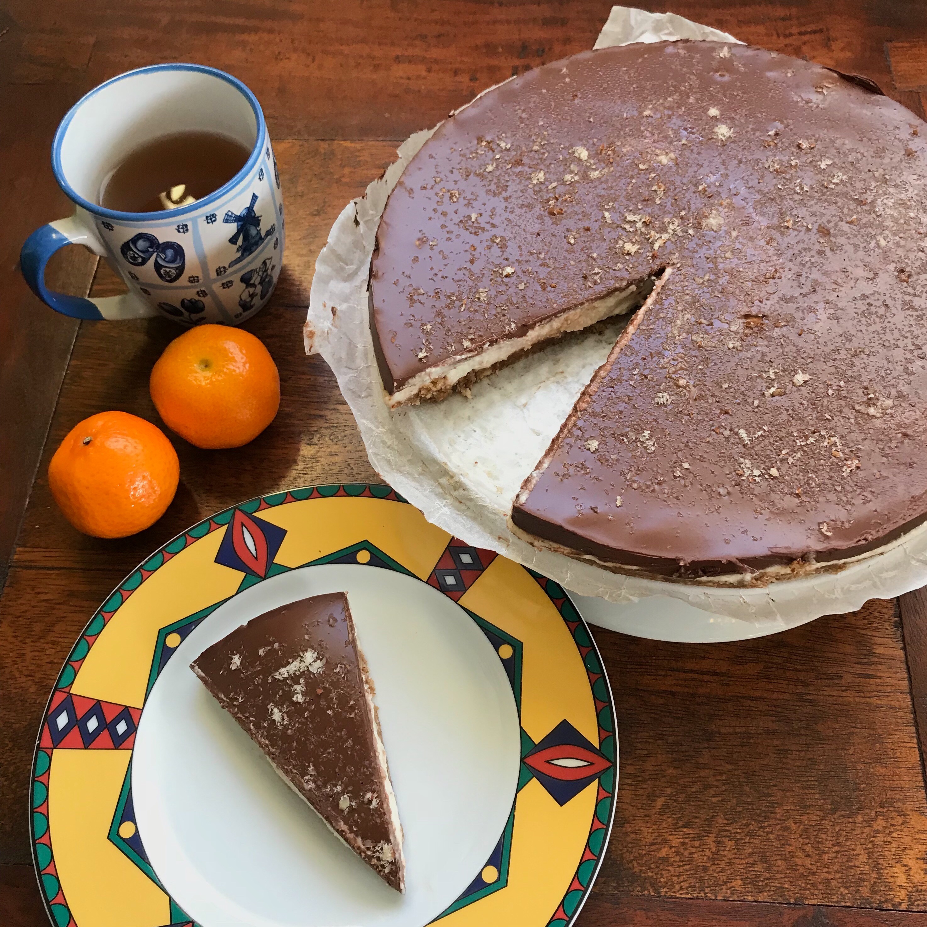 Vegan chocolate coconut cake