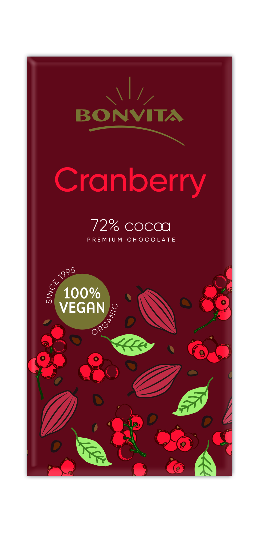 Premium chocoladetablet Cranberry
