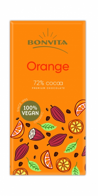 Premium chocolate bar Orange