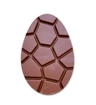 Paasei-tablet rijstchocolade framboos & kokos